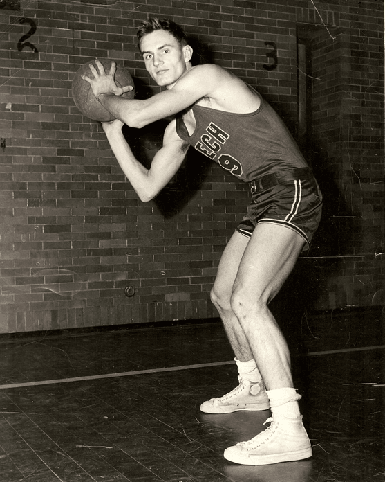 Basketball Player Holding Ball